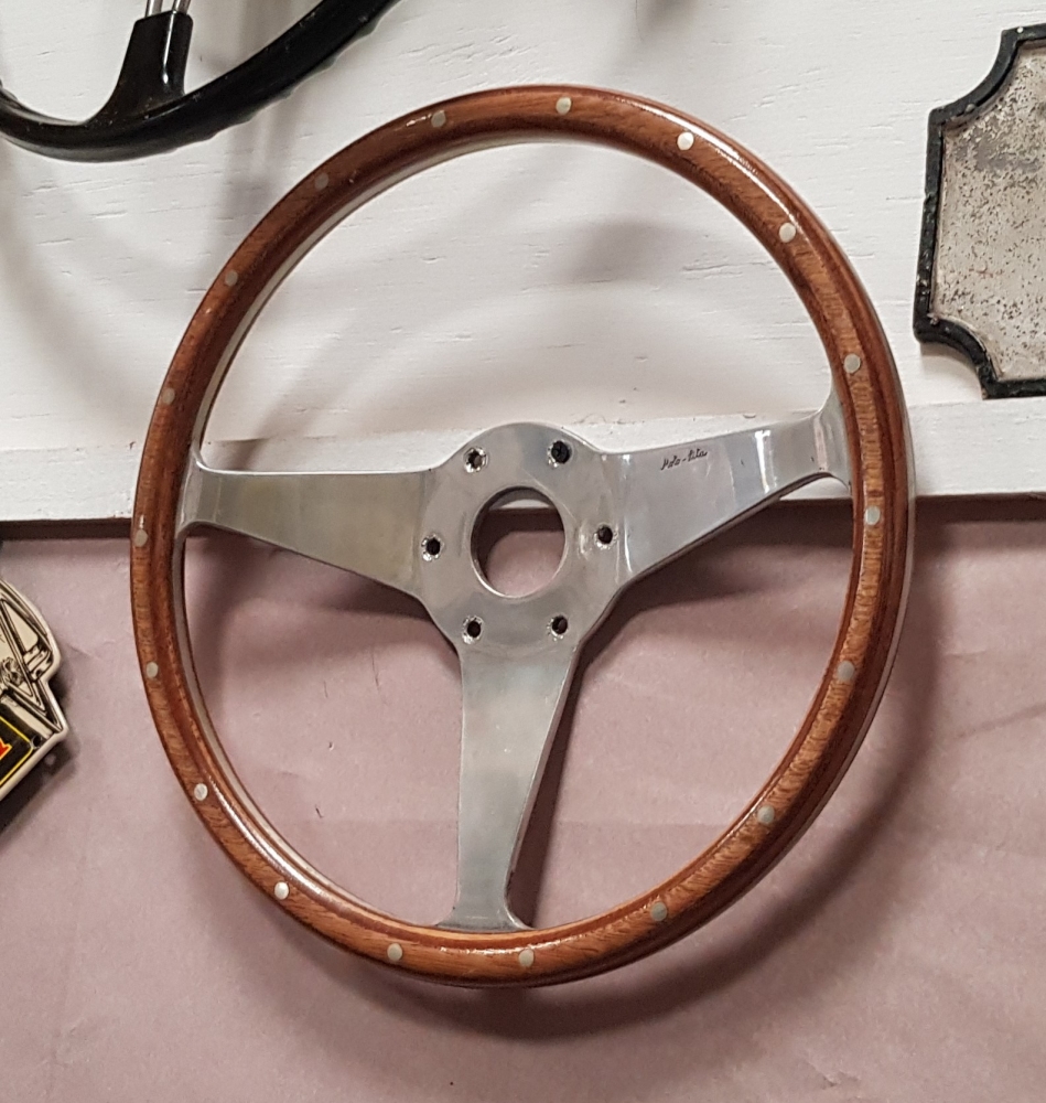 MotoLita steering wheel Rare 13 inch , used possibly 1960
