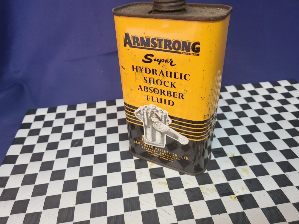 ARMSTRONG shock absorber fluid 1 pint can AutomobiliaUK vintage