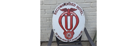 RARE SIGN from the early years of motoring ! 