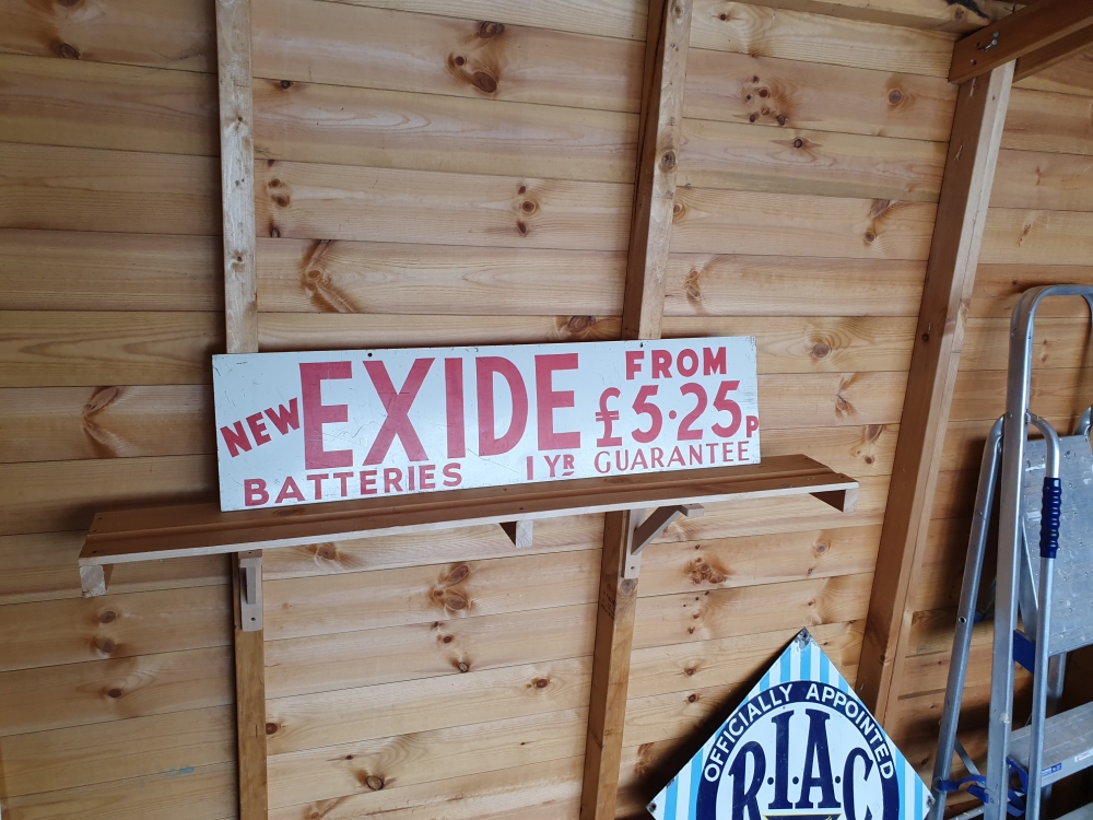 EXIDE sign 36 x 9 inches great item 