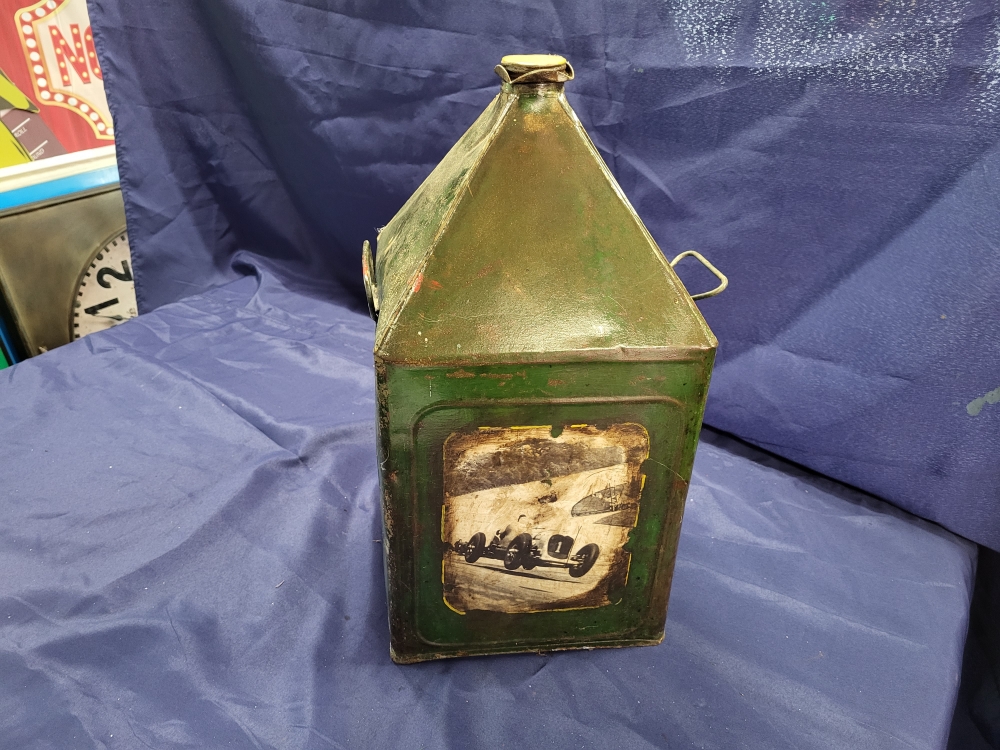 Pyramid can with race car graphics 5 gall | Automobilia-UK - vintage ...