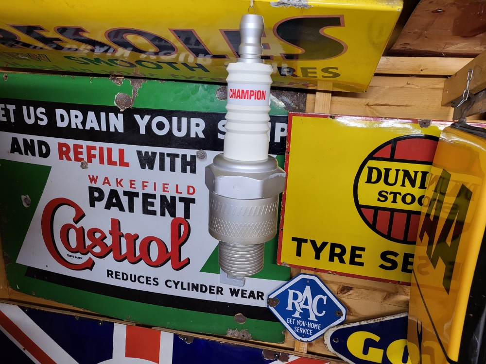 CHAMPION spark plug 18 inches great display item RARE 