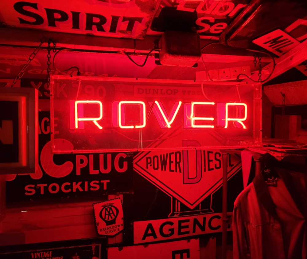 ROVER Original BRILLITE neon Lightbox STUNNING 
