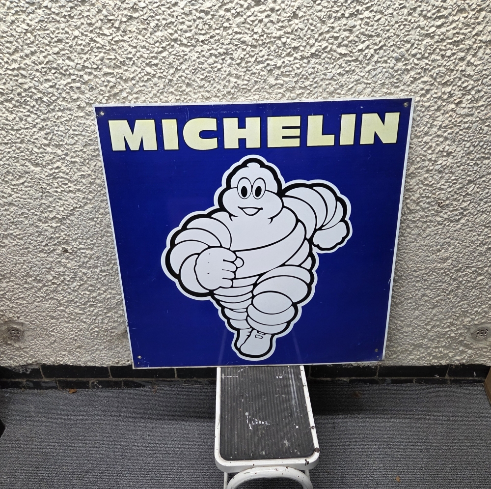MICHELIN sign DOUBLE SIDED Original 30 x 30 inch