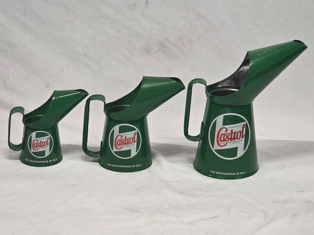 CASTROL pourers reproduction SET OF THREE