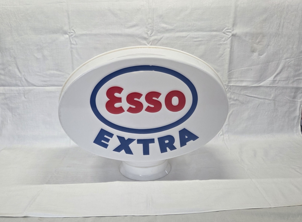 ESSO extra NEW OLD STOCK petrol pump globe ! 1970s